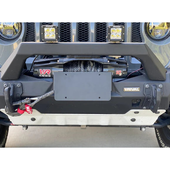 Rival 4x4 2D.0040.1 Flip-Up License Plate Mounting Bracket for 07-24 Jeep Wrangler JK, JL & Gladiator JT