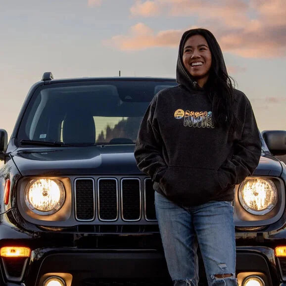 Load image into Gallery viewer, Jeep Merchandise Men&#39;s Atomic Grille Hoodie in Black
