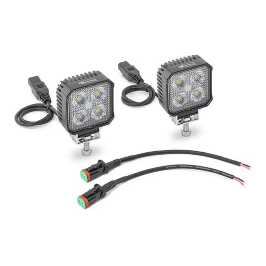 Quadratec 3" LED Sleek Backup Light Kit- 160° Flood Beam for 07-18 Jeep Wrangler JK