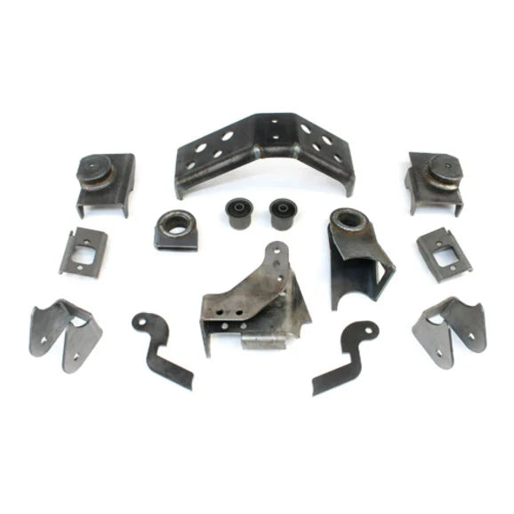 Teraflex 3991100 Front Axle Bracket Kit for 84-06 Jeep Cherokee XJ, Wrangler TJ & Unlimited