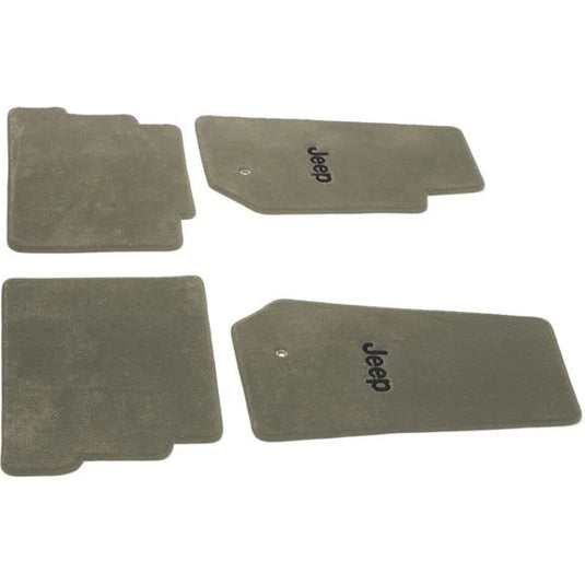 Lloyd Mats J0432197 4-Piece Floor Mats in Khaki with Black Logo for 09-10 Jeep Grand Cherokee WK