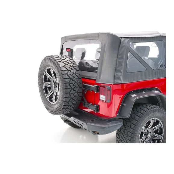 Aries 2563000 Heavy Duty Swing Away Spare Tire Carrier for 07-18 Jeep Wrangler JK