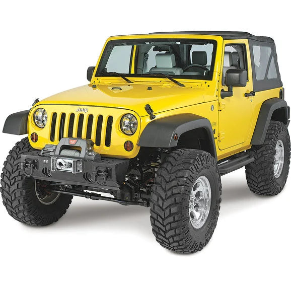 Rugged Ridge 11540.10 Winch Mount Modular XHD Front Bumper in Textured Black for 07-18 Jeep Wrangler JK