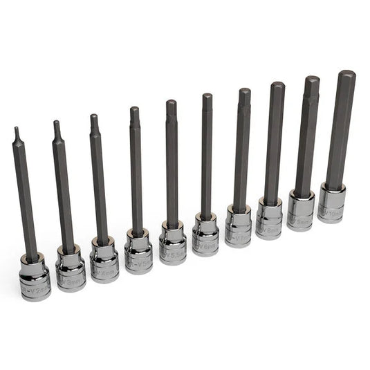 Eastwood 10-Piece 3/8" Drive Long Hex Bit Set