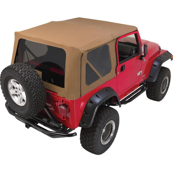 Rampage Products Complete Soft Top Kit with Tinted Windows for 97-06 Jeep Wrangler TJ with Full Steel Doors