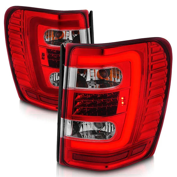 Anzo USA LED Tail Lights with C Light Bar for 99-04 Jeep Grand Cherokee WJ