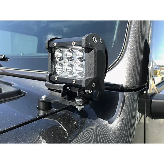 American Trail Products 36180002 A-Pillar Light Mount Bracket Pair for 18-21 Jeep Wrangler JL