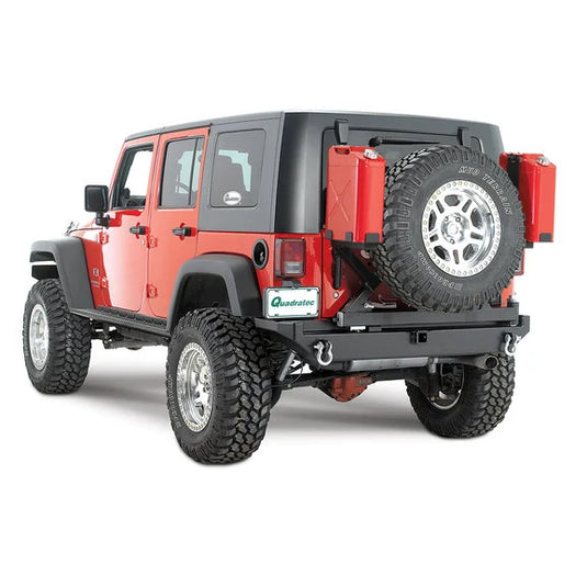 Rock Hard 4X4 Rear Bumper in Black for 07-18 Jeep Wrangler & Wrangler Unlimited