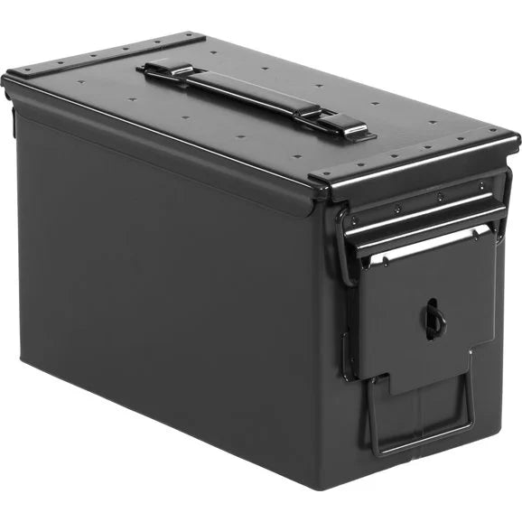 Load image into Gallery viewer, Quadratec 50 Caliber Black Locking Ammo Storage Can
