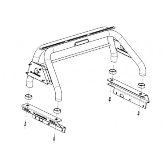 Load image into Gallery viewer, Black Horse Off Road Classic Roll Bar for 20-23 Jeep Gladiator JT
