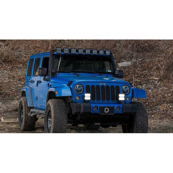 Load image into Gallery viewer, Diode Dynamics DD7282P Stage Series Bumper Bracket Kit for 07-18 Jeep Wrangler JK
