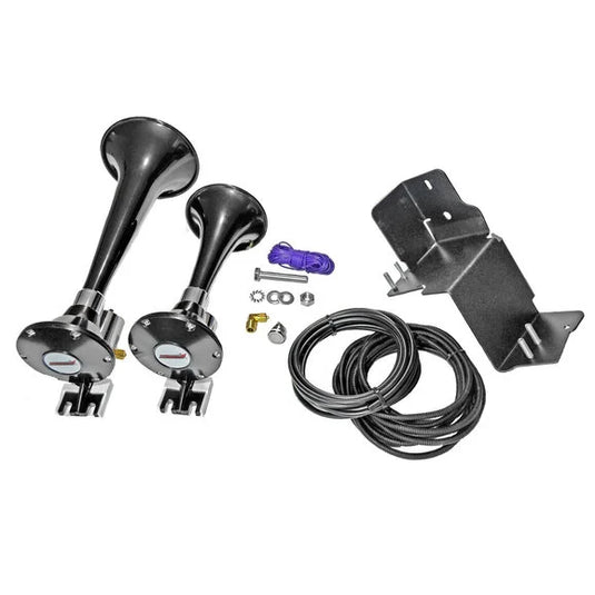 Kleinn Air Horns JL220 Bolt On Train Horn Kit for 18-24 Jeep Wrangler JL Unlimited & Gladiator JT with 3.6L