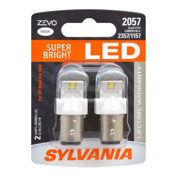 Sylvania 2057LED.BP2 2057 White Zevo LED Mini Bulb 2 Pack