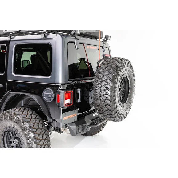 Load image into Gallery viewer, Go Rhino 371100T Rockline Rear Stubby Bumper for 18-20 Jeep Wrangler JL
