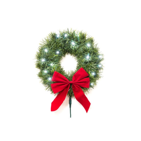 Load image into Gallery viewer, Quadratec 12-Volt LED Christmas Wreath
