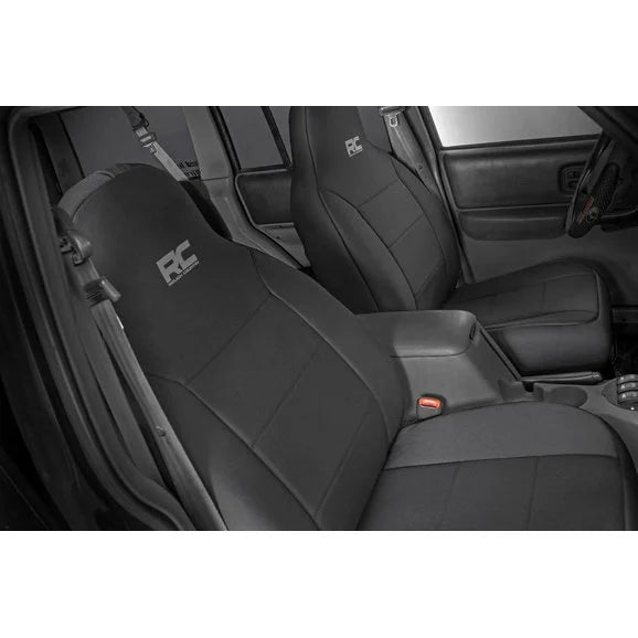 Load image into Gallery viewer, Rough Country Front &amp; Rear Seat Covers for 84-01 Jeep Cherokee XJ
