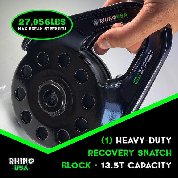 Load image into Gallery viewer, Rhino USA RNO-SNTCH-BLCK Recovery Snatch Block
