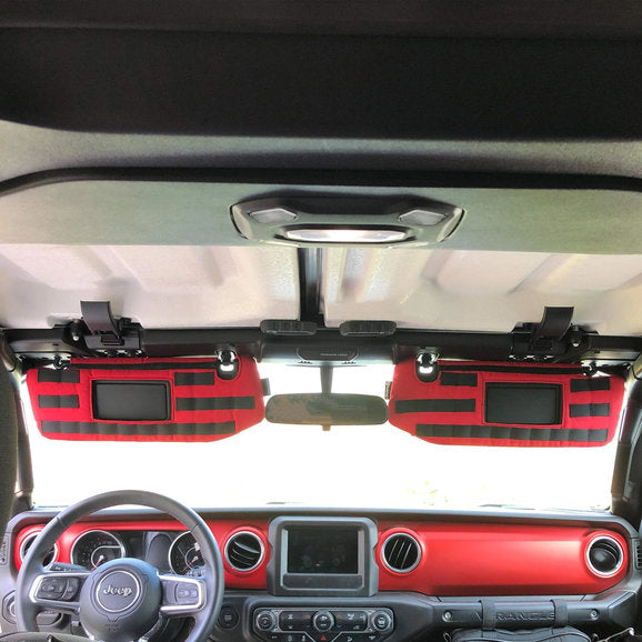 Load image into Gallery viewer, Bartact PALS MOLLE Sun Visor Covers for 18-24 Jeep Wrangler JL
