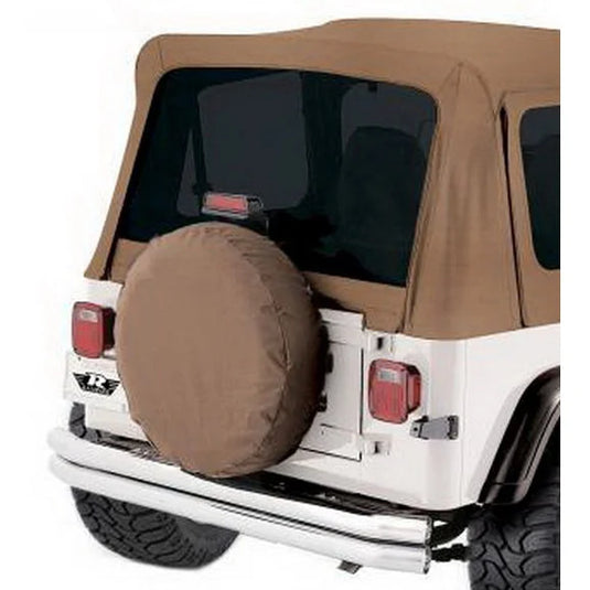 Rampage Products 994171823 Replacement Rear Tinted Window in Spice for 87-95 Jeep Wrangler YJ Rampage Complete or Rampage Replacement Soft Tops ONLY
