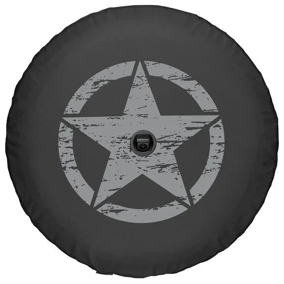 Load image into Gallery viewer, Boomerang Enterprises Distressed Star Logo Tire Cover for 18-20 Jeep Wrangler JL
