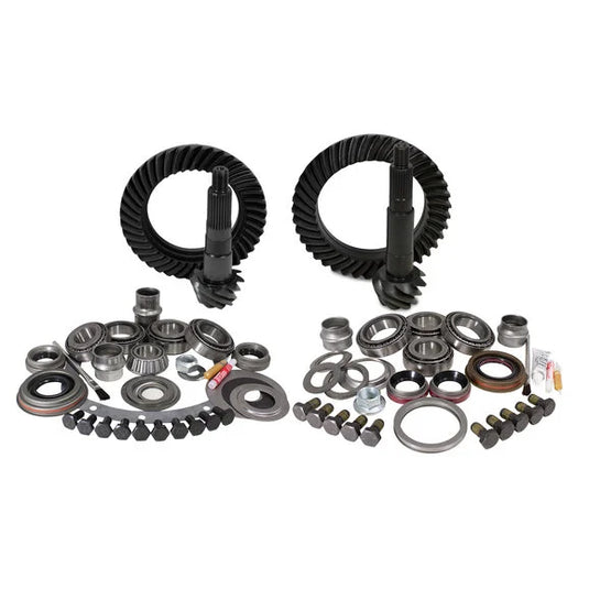 Yukon Gear & Axle Front & Rear Ring and Pinion with Master Install kits for Jeep Wrangler TJ with Dana 30 Front / Dana 35 Rear