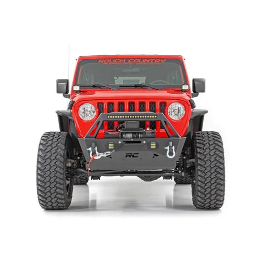 Rough Country 10597A Front Trail Bumper for 18-24 Jeep Wrangler JL & Gladiator JT