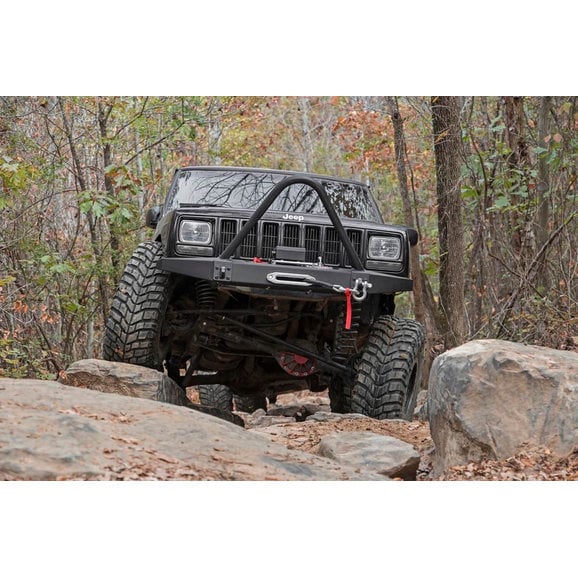 Load image into Gallery viewer, Rough Country 10570 Front Winch Bumper for 84-01 Jeep Cherokee XJ
