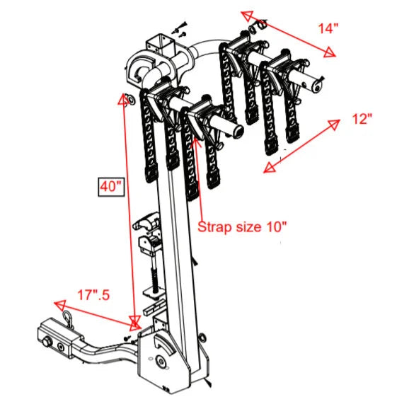 Load image into Gallery viewer, Swagman 63400 Titan 2 Two Arm Bike Rack for 1-1/4&quot; &amp; 2&quot; Hitch
