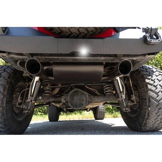 Rough Country Dual Outlet Performance Axle Back for 07-18 Jeep Wrangler JK