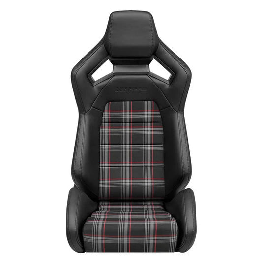 Corbeau Plaid Sportline RRX Reclining Seat Pair for 76-18 Jeep CJ-7, Wrangler YJ, TJ, JK & Unlimited