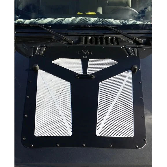 Load image into Gallery viewer, EVO Manufacturing EVO-1149AL Hood Breach for 13-18 Jeep Wrangler JK
