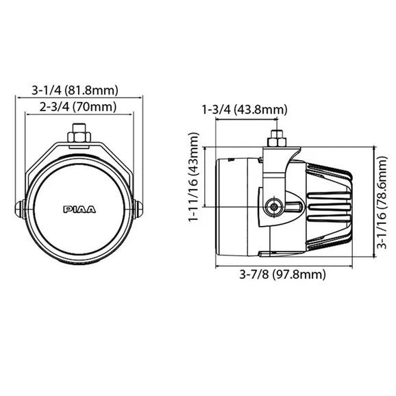 Load image into Gallery viewer, PIAA 22-02772 LP270 Ion Yellow 2.75&quot; LED Driving Light Kit
