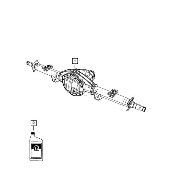 Mopar 68218654AB Axle Lube For 2014 Jeep Cherokee KL 2.4L L4, & 3.2L V6- Gas Engine