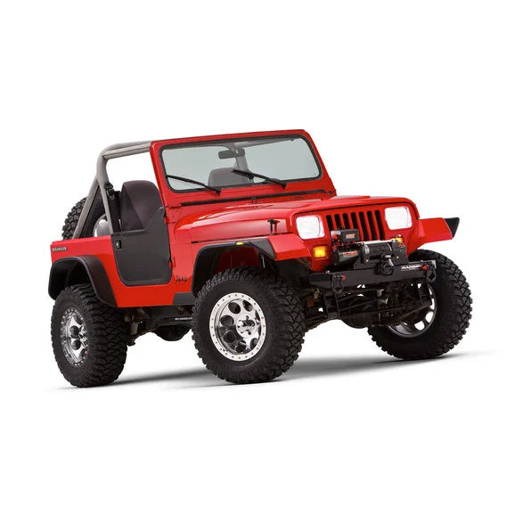 Bushwacker Flat Style Fender Flares for 87-95 Jeep Wrangler YJ