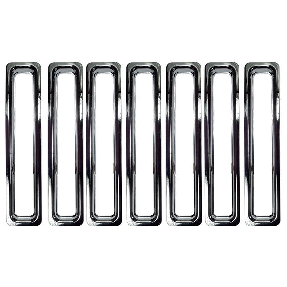 Rampage Products 7511 Chrome Grille Inserts for 97-06 Jeep Wrangler TJ