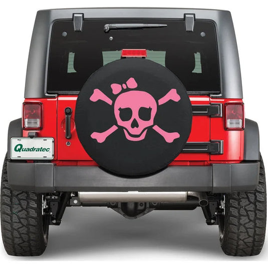 Quadratec Pirate Girl Tire Cover in Pink