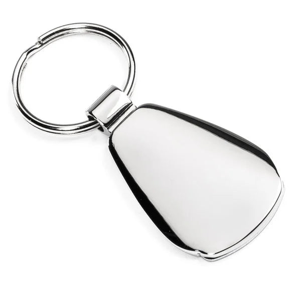 Load image into Gallery viewer, Automotive Gold Teardrop Jeep Logo Keychain
