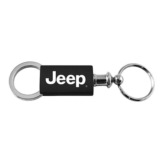 Automotive Gold Jeep Logo Anodized Aluminum Valet Keychain