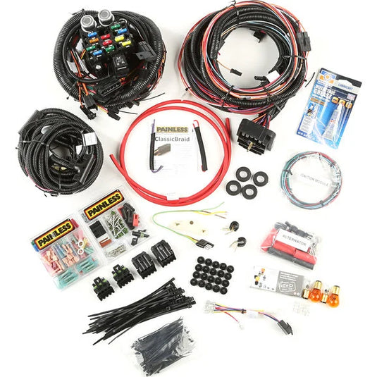 Rugged Ridge 17202.04 Painless Wire Harness Kit for 76-86 Jeep CJ-5, CJ-7 & CJ-8 Scrambler