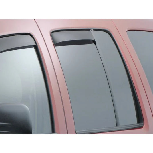 WeatherTech 81281 Rear Side Window Deflector Set in Dark Smoke for 02-07 Jeep Liberty KJ