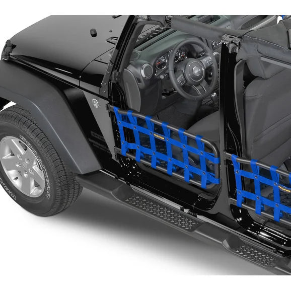 Load image into Gallery viewer, Dirtydog 4X4 Olympic Front Tube Door Netting for 07-18 Jeep Wrangler JK
