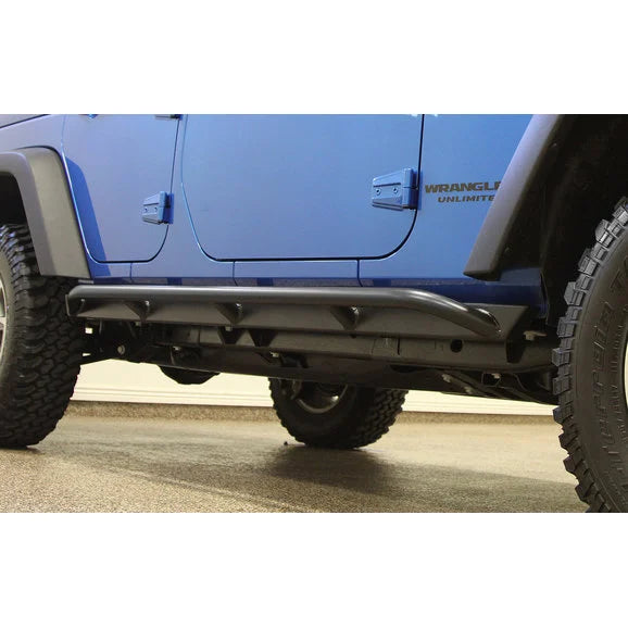 Load image into Gallery viewer, Rock Hard 4X4 RH6009 Patriot Series Tube Slider Rocker Guards for 07-18 Jeep Wrangler Unlimited JK 4 Door
