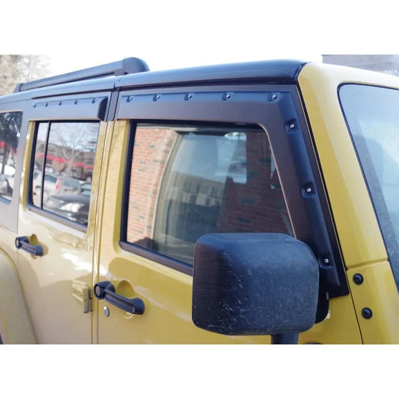 Load image into Gallery viewer, Focus Auto Design Inc. TV7W07-4 Tough Visors for 07-18 Jeep Wrangler JK Unlimited 4-Door
