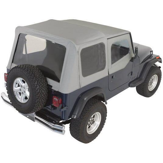 Rampage Products Complete Soft Top Kit with Upper Doors for 88-95 Jeep Wrangler YJ