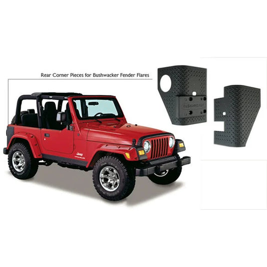 Bushwacker 14001 TrailArmor Rear Corners Guards for 97-06 TJ