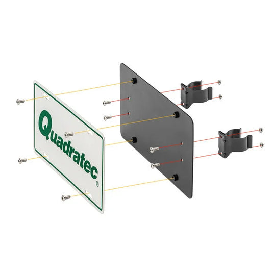 Quadratec Roller Fairlead License Plate Mount