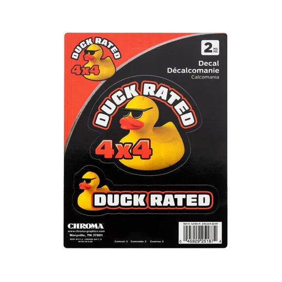 Chroma Graphics 25187 Duck Rated Decal- 6x8