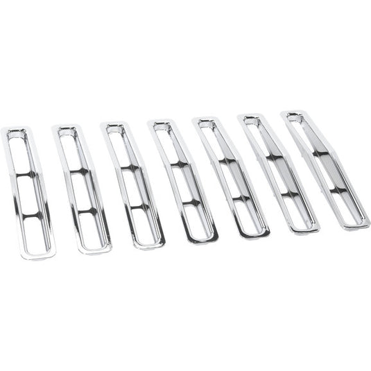 Rampage Products 7509 Chrome Grille Inserts for 87-95 Jeep Wrangler YJ