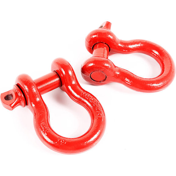 Load image into Gallery viewer, Rugged Ridge 11235.13 7/8&quot; D-Rings with 1&quot; Diameter Pins in Red
