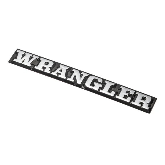 OMIX DMC-55010768 Wrangler Emblem for 87-90 Jeep Wrangler YJ